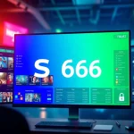 S666.nyc betting platform interface showcasing diverse games, trust, and security features.