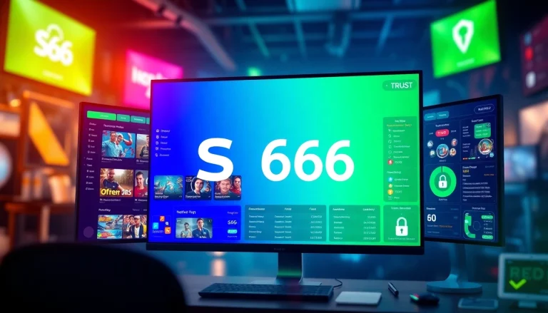 S666.nyc betting platform interface showcasing diverse games, trust, and security features.