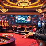 GG88 gaming table filled with colorful poker chips and high-stakes casino excitement.