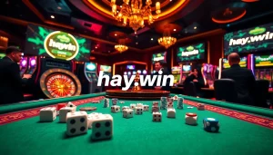 Experience high-stakes gameplay at hay.win with luxury casino elements and engaging ambiance.