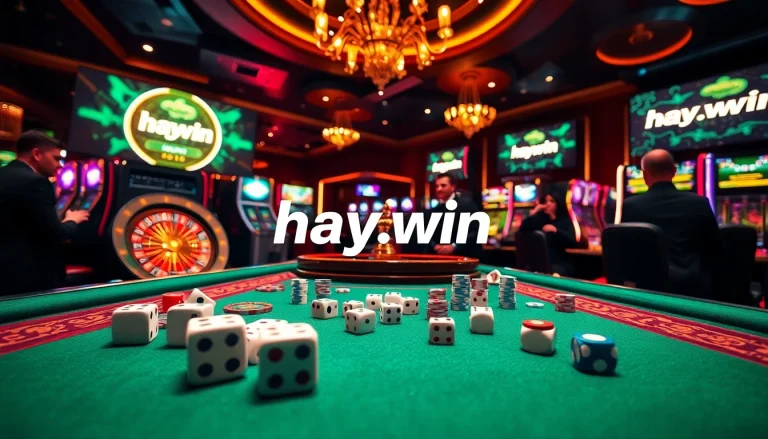 Experience high-stakes gameplay at hay.win with luxury casino elements and engaging ambiance.