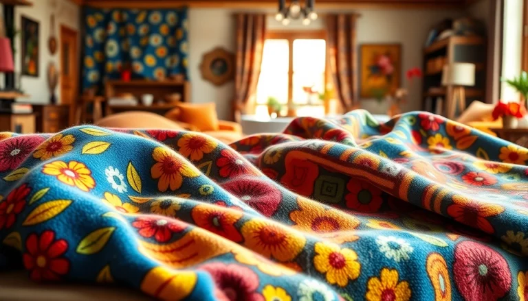 Bekijk diverse fleece stof prints met unieke patronen en texturen voor creatieve projecten.