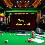 Experience the thrill of online gambling with 7m nhanh nhất, featuring exciting casino elements like slots and poker tables.