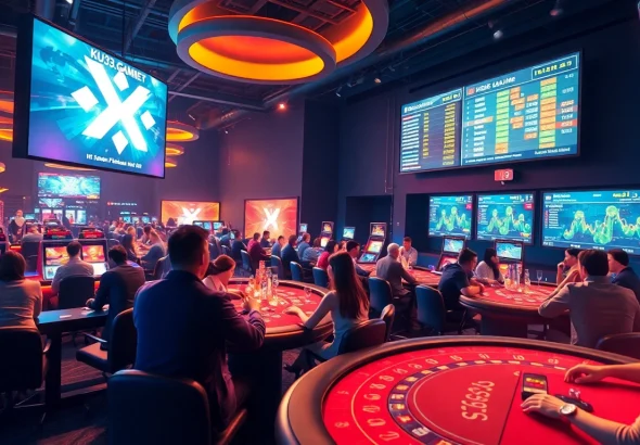 Cảnh hấp dẫn của người chơi tham gia Ku3933 Net Bet online casino, với trò chơi trực tiếp sống động.