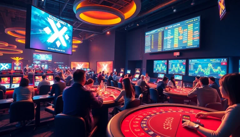 Cảnh hấp dẫn của người chơi tham gia Ku3933 Net Bet online casino, với trò chơi trực tiếp sống động.