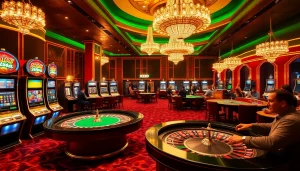 SODO Casino scene showcasing players at a roulette table with vibrant action and luxury atmosphere.