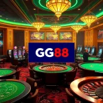 Exciting online gambling scene featuring sophisticated GG88 com gaming interfaces and vibrant casino elements.