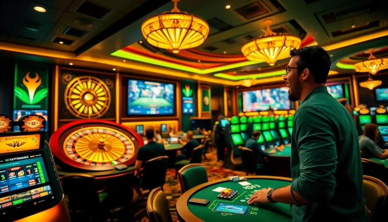 Experience thrilling Trực tiếp esports betting in a luxurious casino setting with interactive gaming.