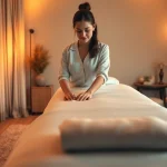 Experience top-notch 출장마사지 with a professional therapist in a cozy, relaxing home setting.