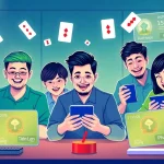 Engaging online gaming experience on gamebaidoithuong.com.vc showcasing players enjoying card games.