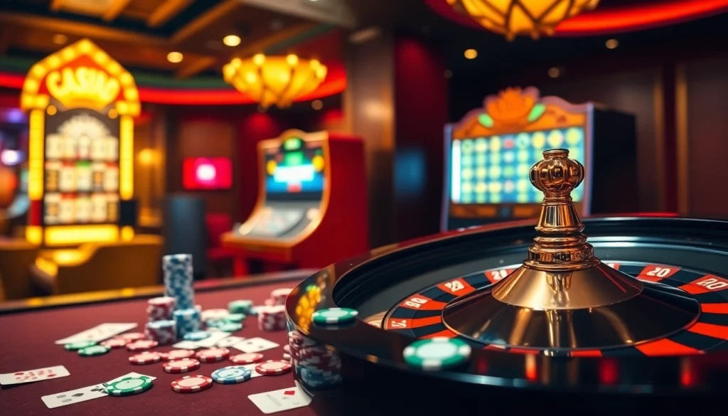 Découvrez le luxe dans un casino en ligne fiable, avec de la roulette, des jetons de poker et des machines à sous vibrantes.