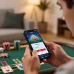 Engaging in 100cuci login on a smartphone for an immersive gambling experience