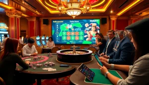 Experience thrilling gameplay at Hoki77 online, featuring vibrant slots and engaging casino tables.