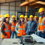 Enhance construction training skills with diverse trainees using tools on-site in a safe environment.