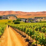 Discover where is clarksburg California through vibrant vineyards and hills in this scenic landscape.