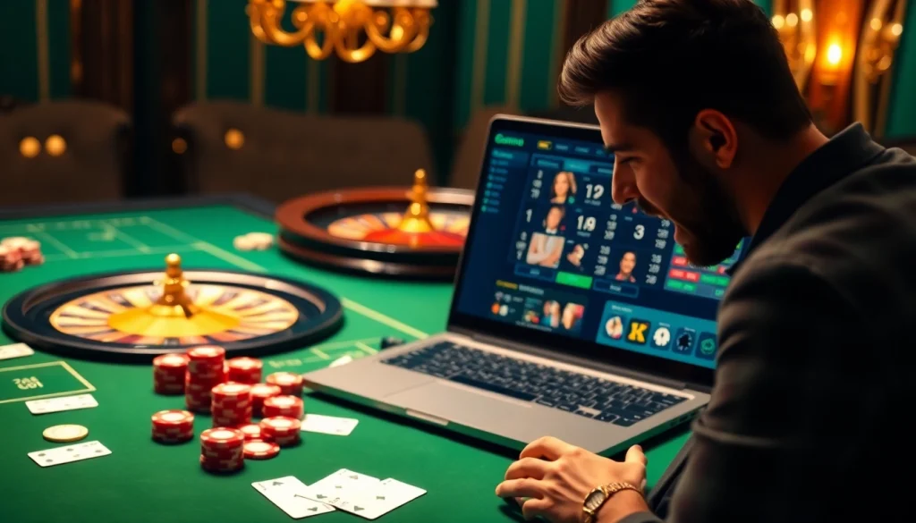 Découvrez l'excitation d'un casino en ligne fiable avec des éléments de jeu vibrants.