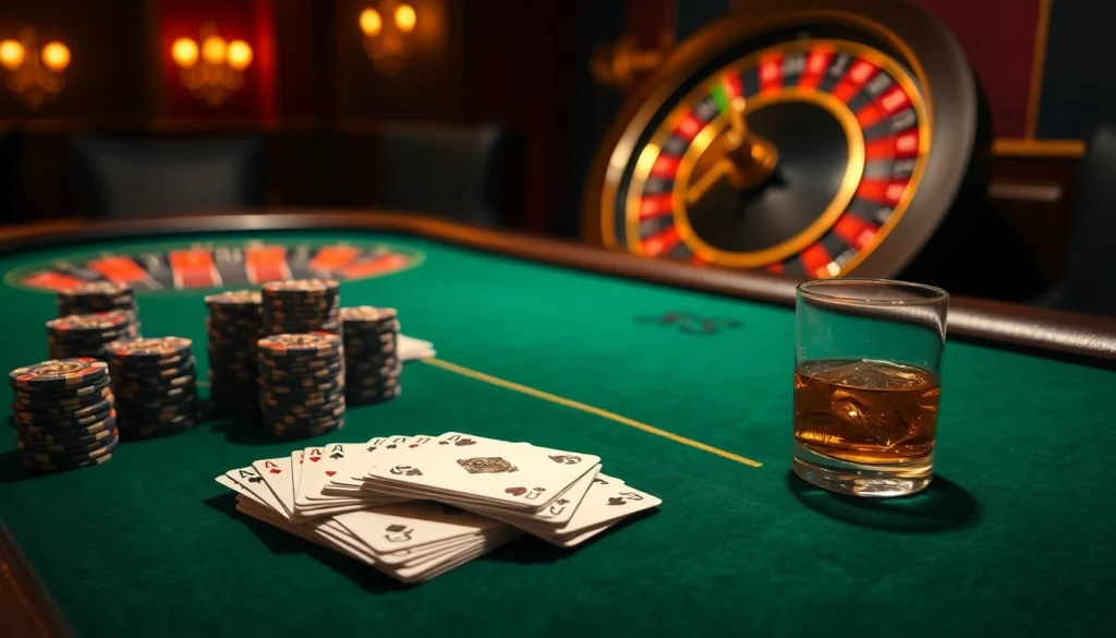 Découvrez l'excitation d'un casino en ligne fiable avec une table de poker dynamique et une roulette.