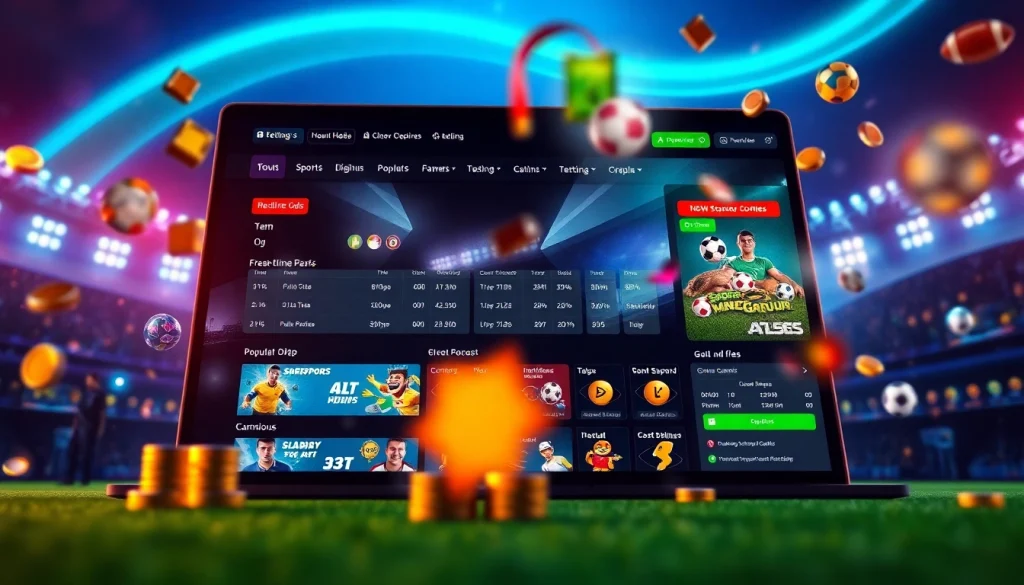 Engaging visual of the UU88 online betting platform showcasing vibrant interface and dynamic betting options.