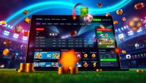 Engaging visual of the UU88 online betting platform showcasing vibrant interface and dynamic betting options.
