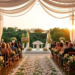 Stunning Wedding Event Space Jacksonville with romantic details and elegant decoration.