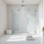 Experience elegant showers Australia with a stylish bathroom featuring a modern glass shower.