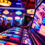 Menang di situs slot88 dengan mesin slot berkilau dan suasana kasino yang energik.