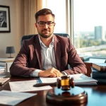 Truck accident attorney Clearwater discussing legal strategies in an inviting office.