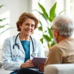 Enhancing health through a professional consultation in a bright clinic.
