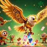 Gioca e vinci nei casinò non AAMS, con uno sfondo di giochi d'azzardo e successo.