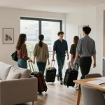 Gemütliche Monteurzimmer Hannover mit modernem Wohnraum und einladendem Ambiente für Arbeiter.