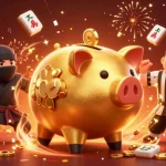 Experience บาคาร่า excitement with thrilling golden piggy bank sumo wrestler and ninja showdown.