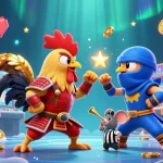 Engage with SANDIBET's thrilling gaming action featuring dynamic casino elements and fighting roosters.