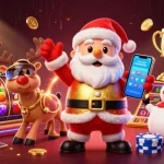 Spin the reels and win big at mastercard casinos with festive characters in a vibrant casino scene.