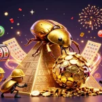Experience excitement with slot gacor deposit 10rb featuring vibrant lotto balls and stunning casino elements.