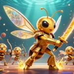 Bet on go 88 in a dynamic 3D casino scene with golden hornet and sports elements.