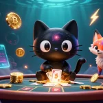Experience thrilling gameplay with M88 link alternatif surrounded by vibrant 3D casino elements and crypto coins.