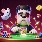 Engage with the thrilling world of credit card casino gaming, featuring vibrant characters and games.